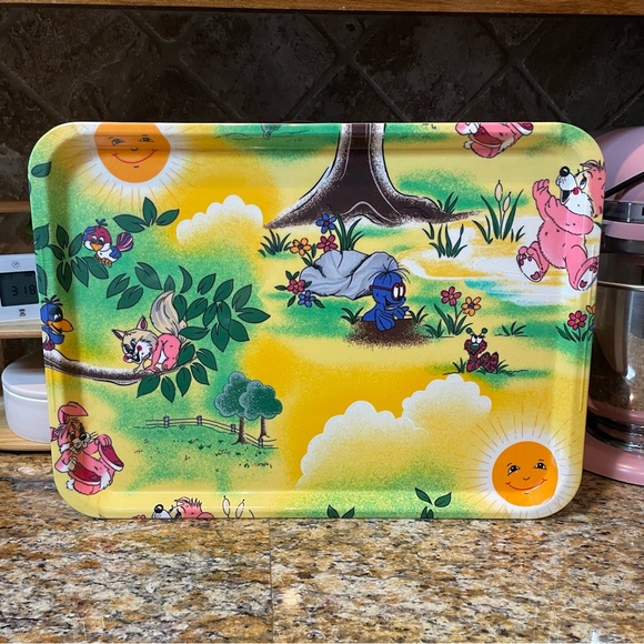 cute vintage cartoon tray/serving platter (from Korea)